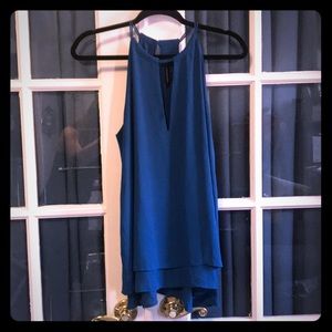 Banana Republic peacock blue teal swing camisole